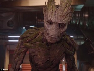 Despite only saying those three words, Groot is a scene stealer with his Raccoon companion
